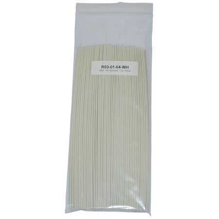 Polyvance ABS Rod, 1/8 diameter, 1 lb., White R03-01-04-WH